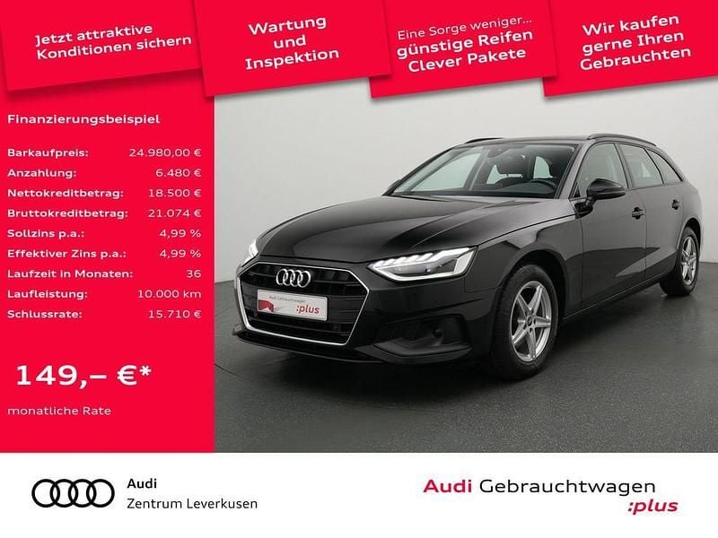 Brillantschwarz Gebraucht 2021 Audi A4 Design Kombi | 24.980 € (Fairer Preis) - Bild 1/4