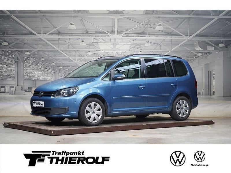 Blau Gebraucht 2013 VW Touran Comfortline Van / Kleinbus | 10.900 € (Superpreis) - Bild 1/4