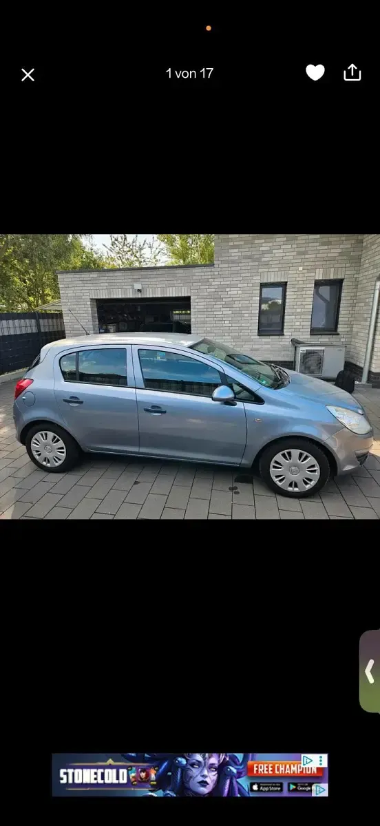 Gebraucht Opel Corsa 100 PS (73 kW) 2009 Silber Kleinwagen