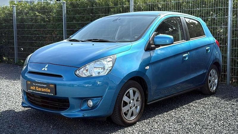 Blau Gebraucht 2014 Mitsubishi Space Star Kleinwagen | 5.799 € (Fairer Preis) - Bild 1/4