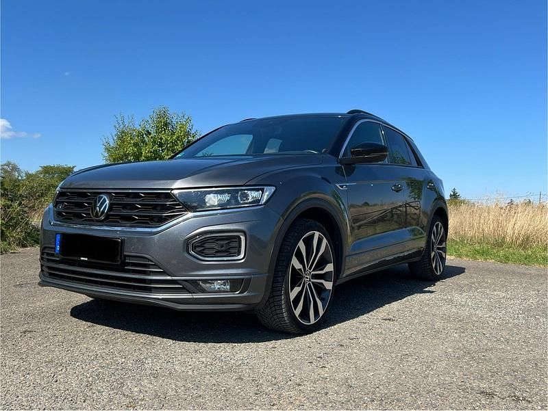 Grau Gebraucht 2022 VW T-Roc R-line SUV | 24.900 € (Superpreis) - Bild 1/4