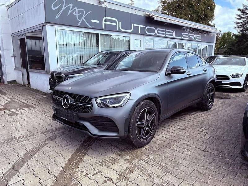Grau Gebraucht 2021 Mercedes GLC220 AMG line Coupé | 34.990 € (Superpreis) - Bild 1/4