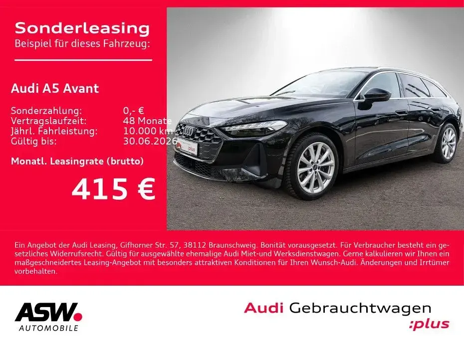 Second-hand Audi A5 Ambiente 204 CP (150 kW) 2025 Negru Break
