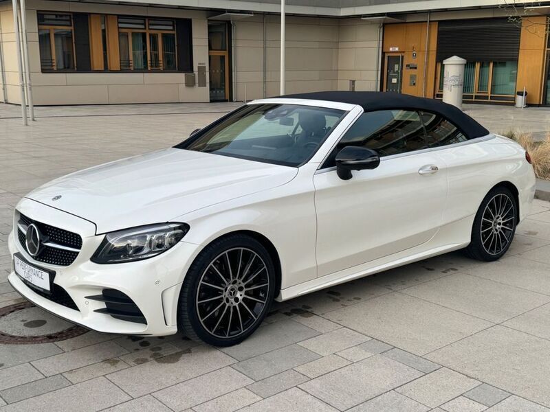 Diamantweiss Gebraucht 2019 Mercedes C300 AMG line Cabrio | 33.500 € (Etwas zu teuer) - Bild 1/4