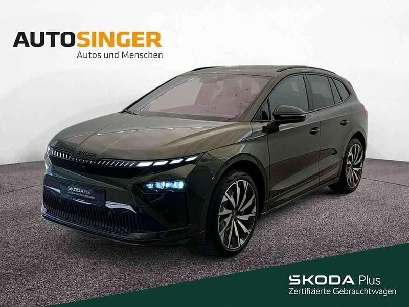 Olibogrün metallic Gebraucht 2025 Skoda Enyaq iV SportLine SUV | 52.420 € (Fairer Preis) - Bild 1/4