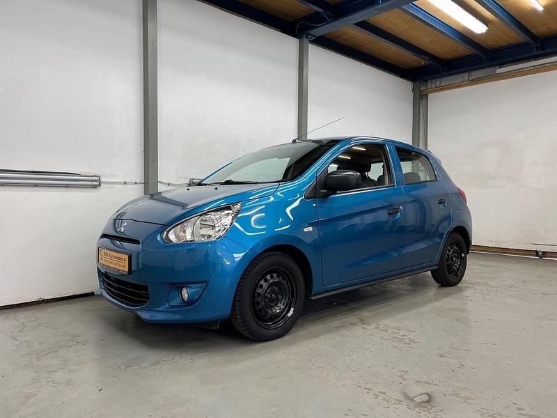 Blau Gebraucht 2013 Mitsubishi Space Star Kleinwagen | 3.900 € (Guter Preis) - Bild 1/4