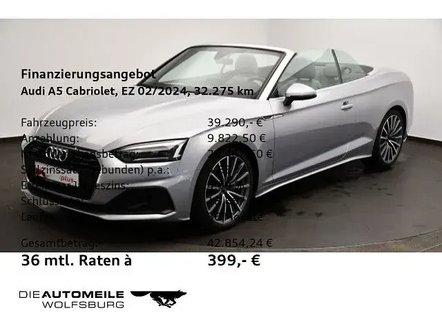 Gebraucht Audi A5 Cabriolet Sport 204 PS (150 kW) 2024 Florettsilber metallic Cabrio