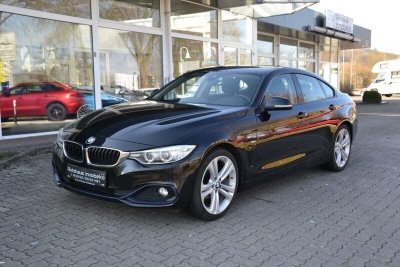 Black sapphire metallic Gebraucht 2017 BMW 418 Gran Coupé Sport Line Coupé | 19.980 € (Fairer Preis) - Bild 1/4