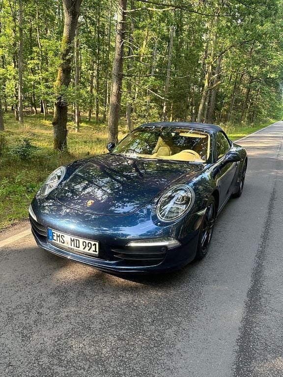Blau Gebraucht 2014 Porsche 911 Carrera Cabriolet Cabrio | 61.900 € (Superpreis) - Bild 1/4
