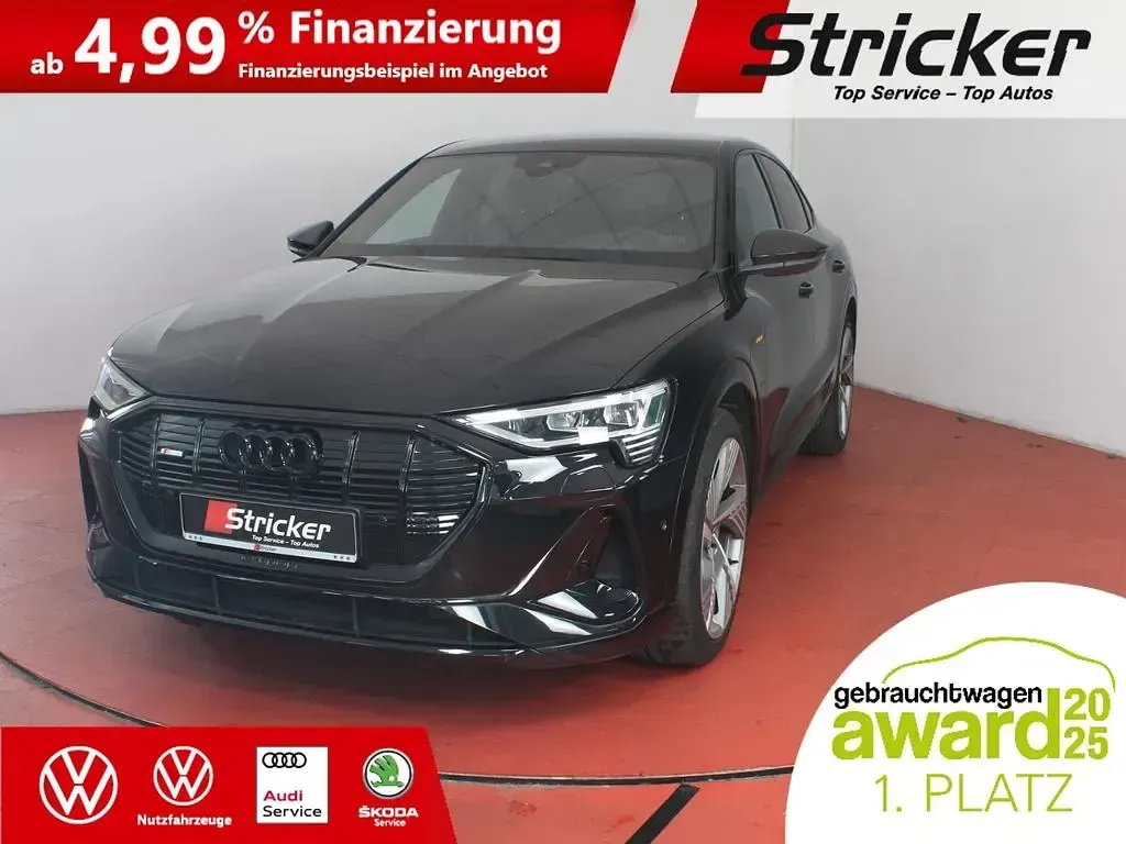 Gebraucht Audi e-tron S-Line 300 kW (408 PS) 2022 Mythosschwarz metallic SUV