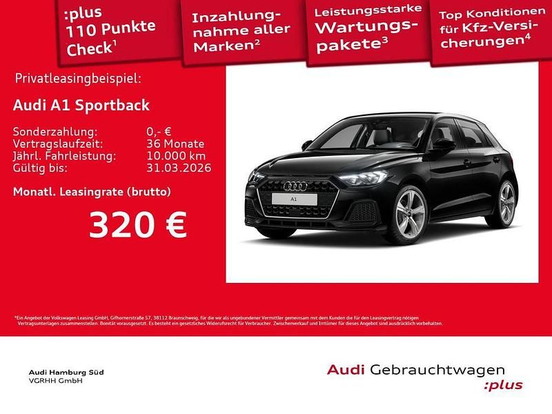 Gebraucht Audi A1 Sportback Advanced 95 PS (69 kW) 2025 Schwarz Kleinwagen