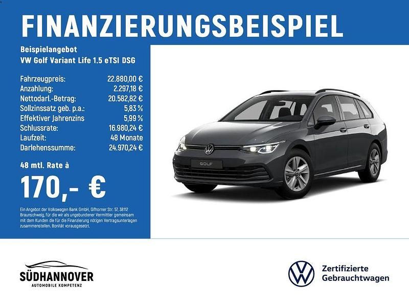 Gebraucht VW Golf VIII Life 131 PS (96 kW) 2024 Grau Kombi