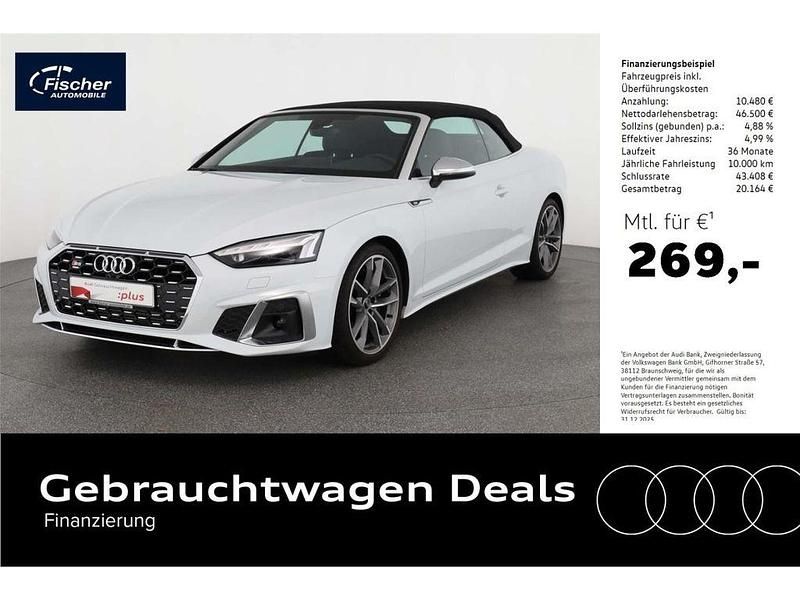 Weiss Gebraucht 2024 Audi S5 Cabriolet Ambiente Cabrio | 56.980 € (Guter Preis) - Bild 1/4