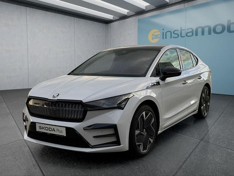 Weiß Gebraucht 2022 Skoda Enyaq iV RS SUV | 43.949 € (Etwas zu teuer) - Bild 1/4