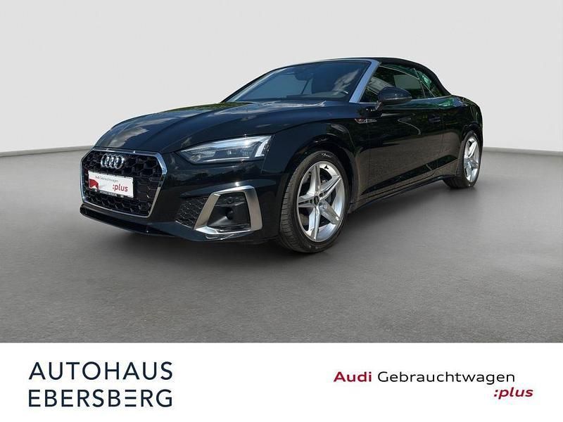 Mythosschwarz metallic Gebraucht 2021 Audi A5 Cabriolet S-Line Cabrio | 36.400 € (Superpreis) - Bild 1/4