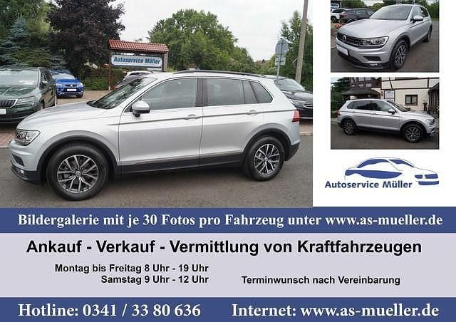 Silber (metallic) Gebraucht 2018 VW Tiguan SUV | 21.850 € (Superpreis) - Bild 1/4