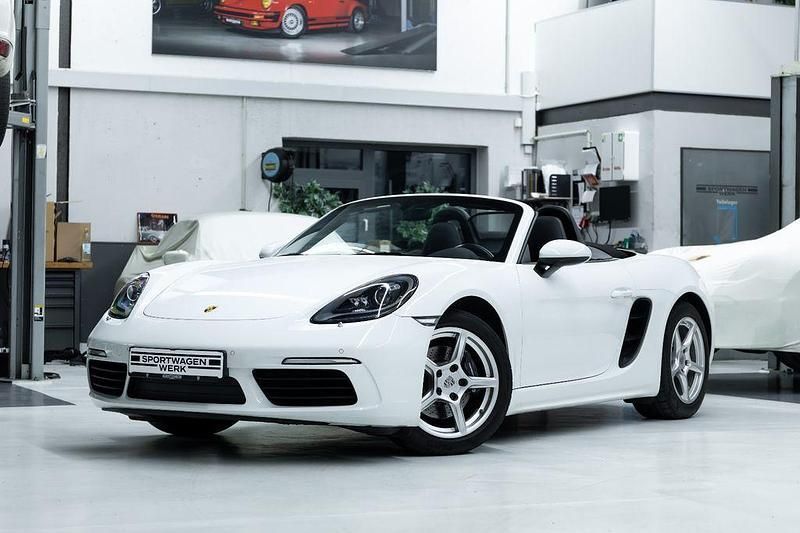 Pure white Gebraucht 2017 Porsche 718 Boxster Cabrio | 54.890 € (Fairer Preis) - Bild 1/4