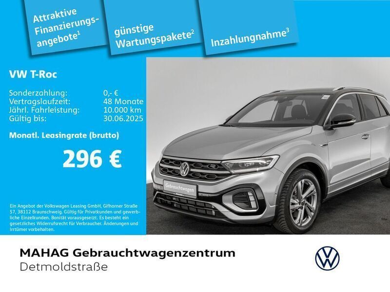 Silber Gebraucht 2024 VW T-Roc R-line SUV | 32.296 € (Fairer Preis) - Bild 1/2