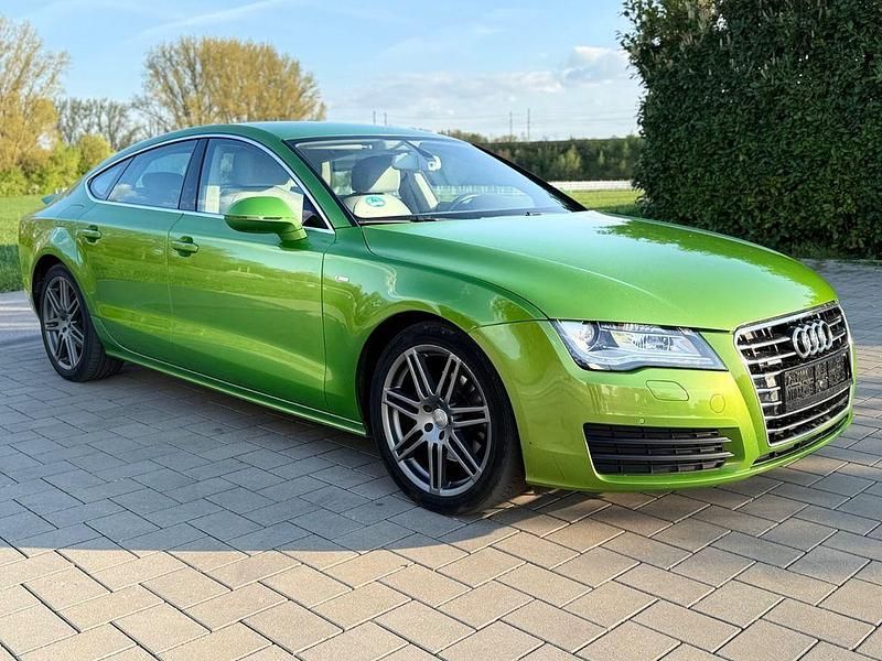 Grün Gebraucht 2012 Audi A7 Sportback S-Line Kleinwagen | 9.700 € - Bild 1/4