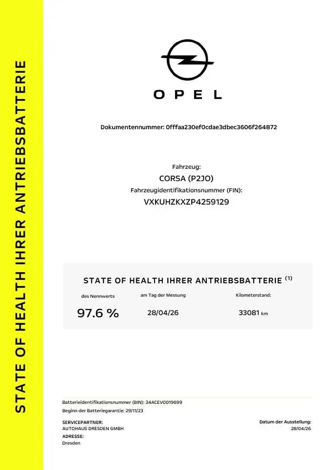 Gebraucht Opel Corsa-e 100 kW (136 PS) 2023 Karbon schwarz (metallic) Kleinwagen
