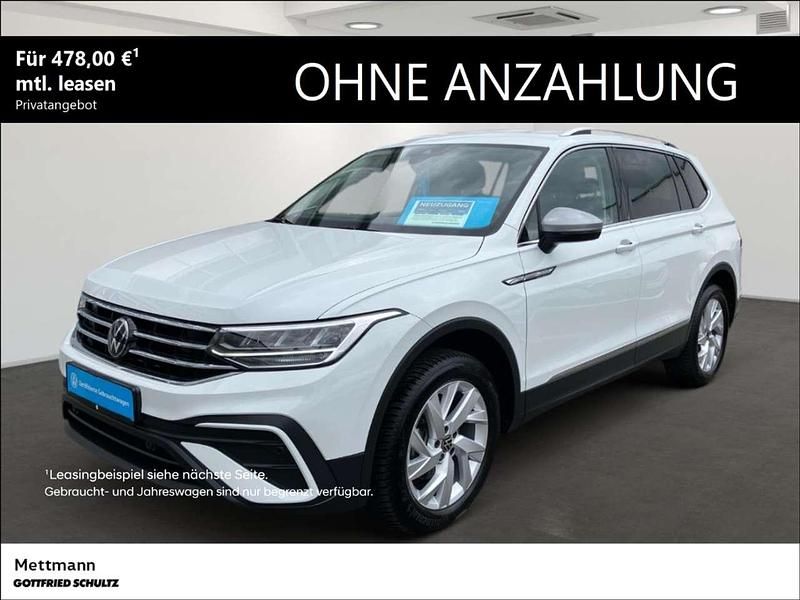 Pure white Gebraucht 2024 VW Tiguan Allspace Life SUV | 34.990 € (Guter Preis) - Bild 1/4