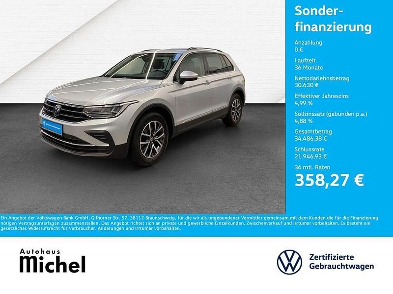 Silber Gebraucht 2024 VW Tiguan Life SUV | 30.630 € (Superpreis) - Bild 1/2
