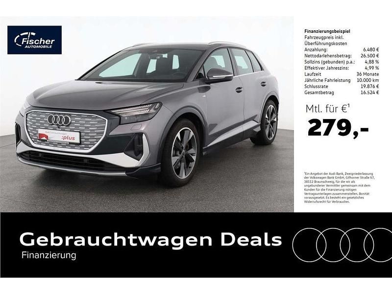 Grau Gebraucht 2022 Audi Q4 e-tron Ambiente SUV | 40.000 € - Bild 1/4