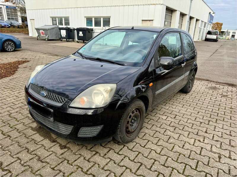 Pantherschwarz metallic Gebraucht 2008 Ford Fiesta Kleinwagen | 890 € (Superpreis) - Bild 1/4