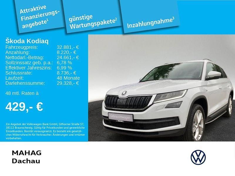 Weiß Gebraucht 2021 Skoda Kodiaq Ambition SUV | 32.881 € (Fairer Preis) - Bild 1/3