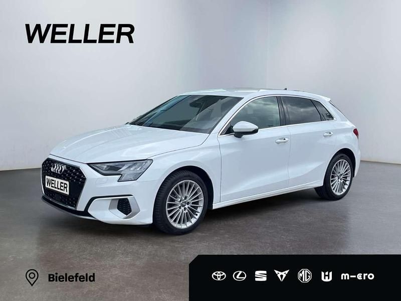 Ibis white Gebraucht 2021 Audi A3 Sportback Advanced Limousine | 29.790 € (Fairer Preis) - Bild 1/3