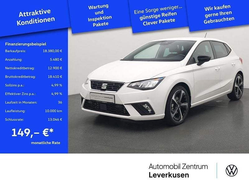 Schwarz / candy weiss (metallic) Gebraucht 2024 Seat Ibiza FR Kleinwagen | 18.380 € (Superpreis) - Bild 1/4