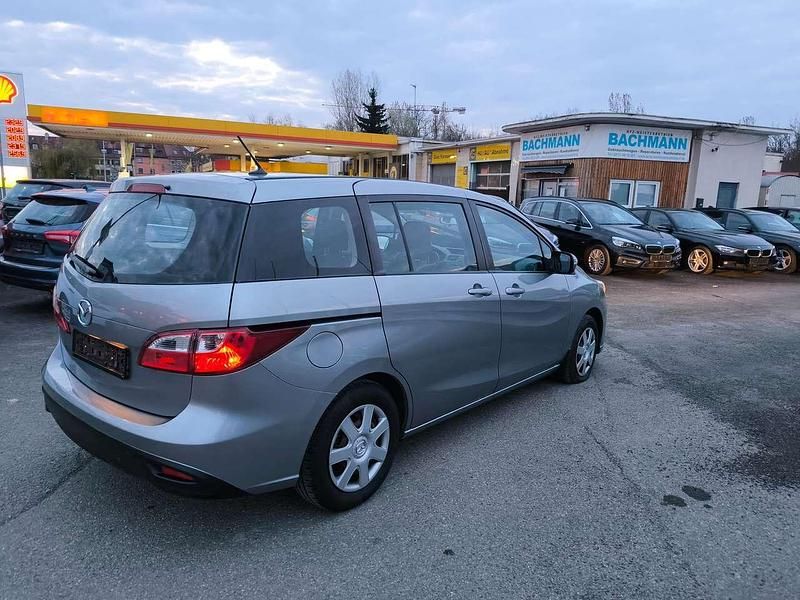 Gebraucht Mazda 5 Prime-Line 116 PS (85 kW) 2013 Plutossilber metallic Van / Kleinbus