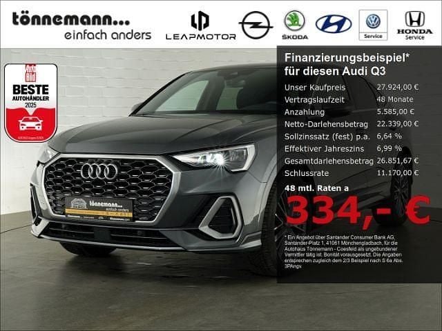 Grau Gebraucht 2020 Audi Q3 Sportback S-Line SUV | 27.924 € (Guter Preis) - Bild 1/4