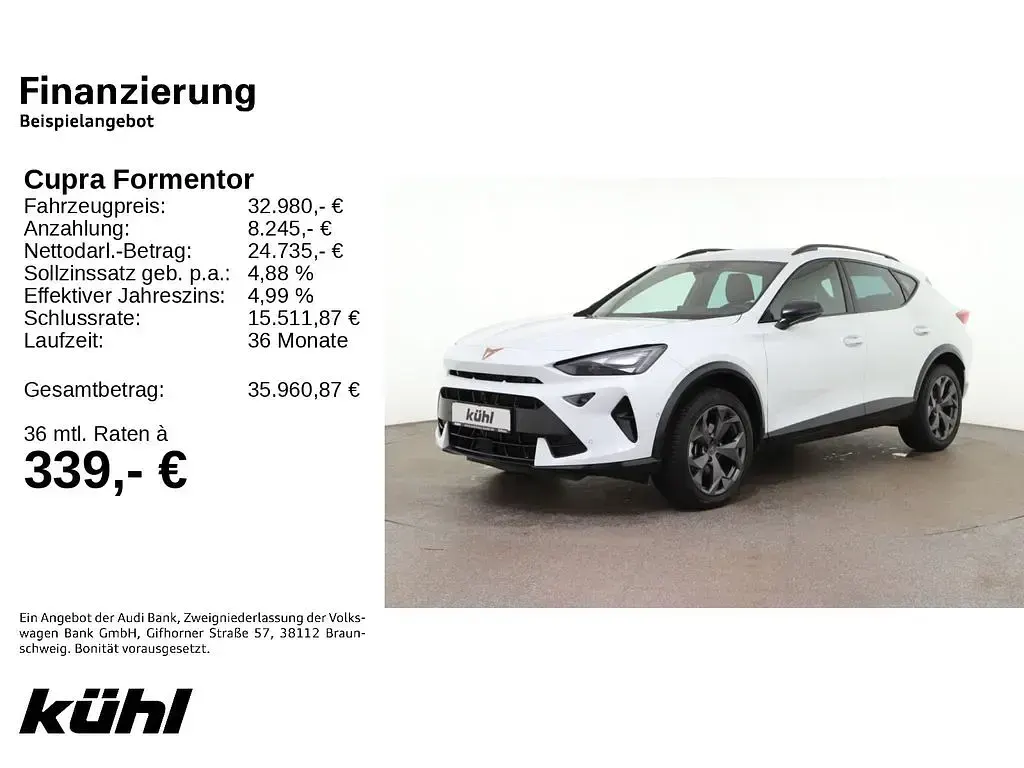 Brugt Cupra Formentor 150 HK (110 kW) 2025 Hvid SUV