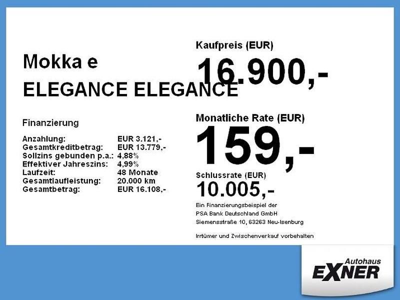 Gebraucht Opel Mokka-e Elegance 100 kW (136 PS) 2022 Perl blau SUV