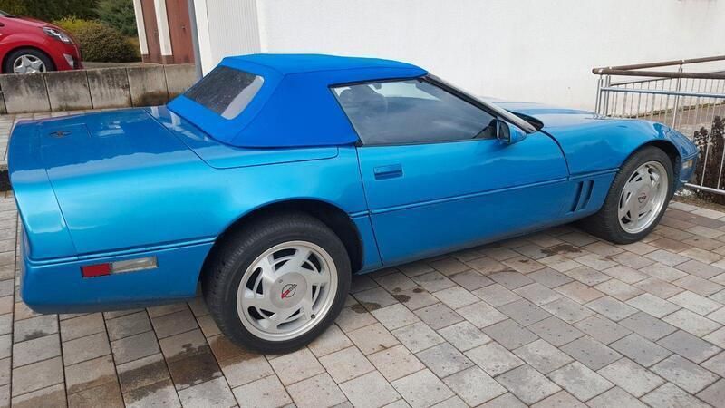 Blau Gebraucht 1987 Corvette C4 Cabrio | 11.500 € - Bild 1/4