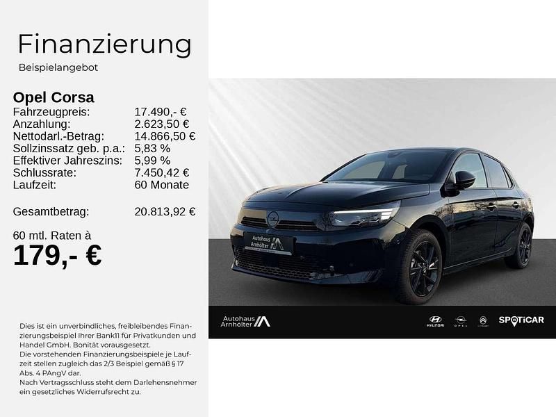 Gebraucht Opel Corsa 101 PS (74 kW) 2023 Schwarz Limousine