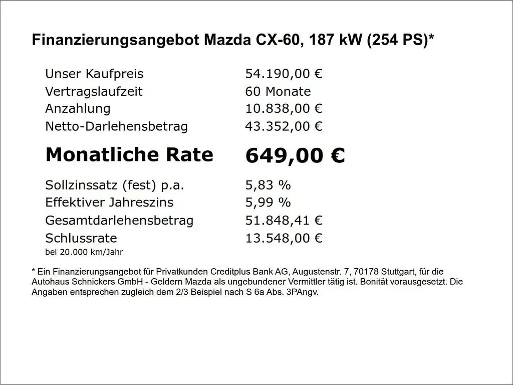 Neu Mazda CX-60 Homura-Line 254 PS (186 kW) 2026 Grau SUV