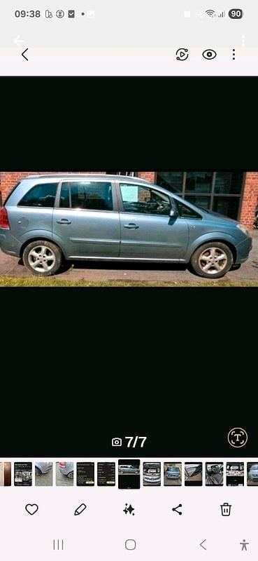 Grau Gebraucht 2007 Opel Zafira Van / Kleinbus | 1.690 € (Guter Preis) - Bild 1/4