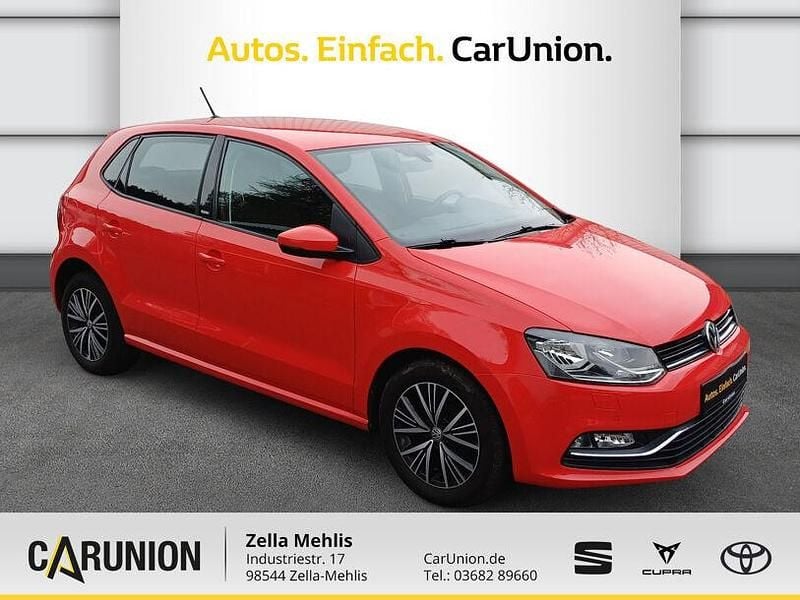 Second-hand VW Polo Allstar 90 CP (66 kW) 2016 Roșu Berlinǎ