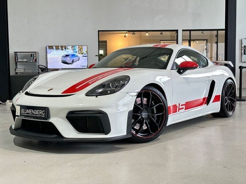 Pure white Gebraucht 2020 Porsche 718 Cayman GT4 Edition Coupé | 109.980 € (Superpreis) - Bild 1/4