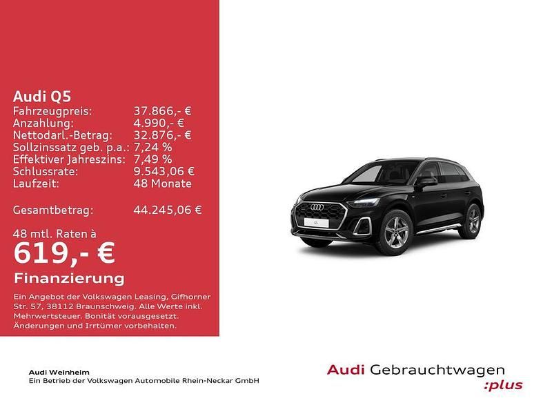 Gebraucht Audi Q5 Basis 204 PS (150 kW) 2024 Mythosschwarz metallic SUV