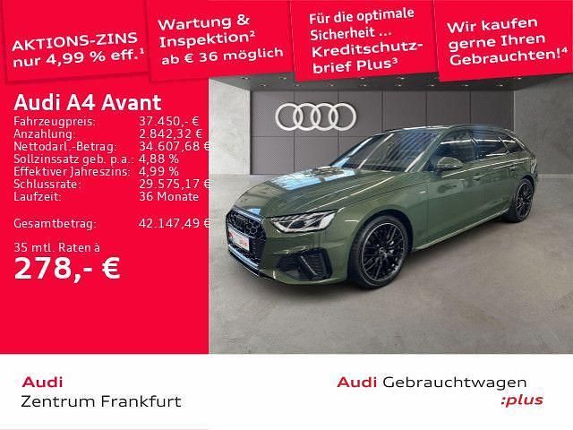Gebraucht Audi A4 S-Line 204 PS (150 kW) 2024 Distriktgrün metallic Kombi