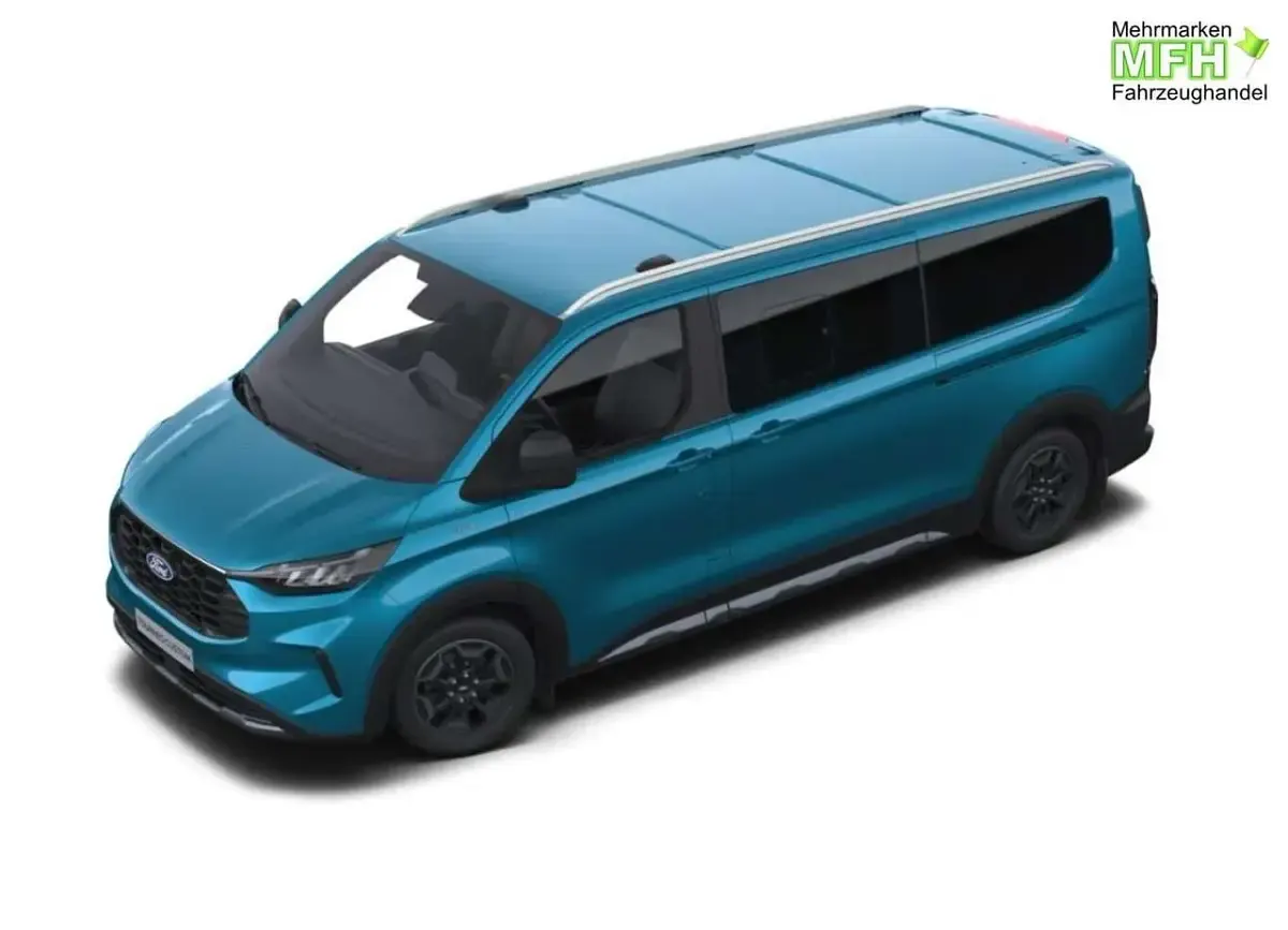 Neu Ford Tourneo Custom Active 170 PS (125 kW) 2026 Digital aqua blue metallic Van