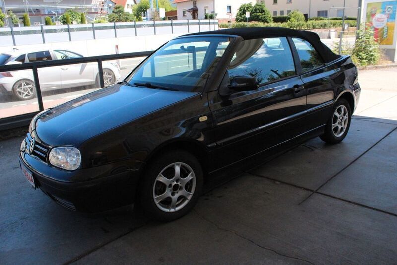 Schwarz Gebraucht 2000 VW Golf Cabriolet Cabrio | 1.450 € (Guter Preis) - Bild 1/4