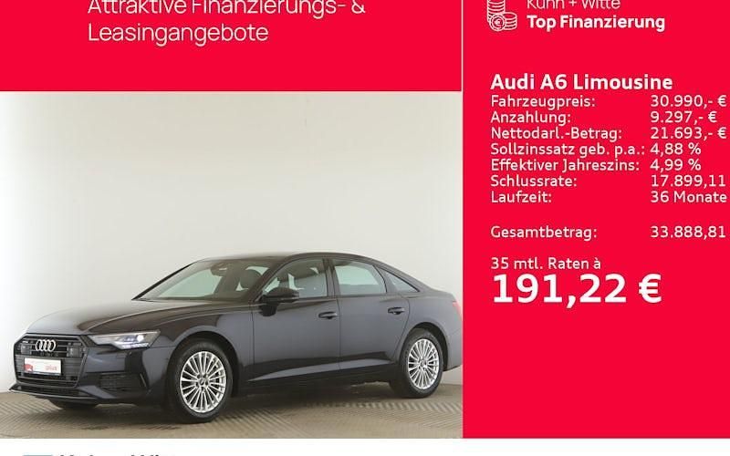 Firmamentblau metallic Gebraucht 2021 Audi A6 S-Line Limousine | 30.990 € - Bild 1/4
