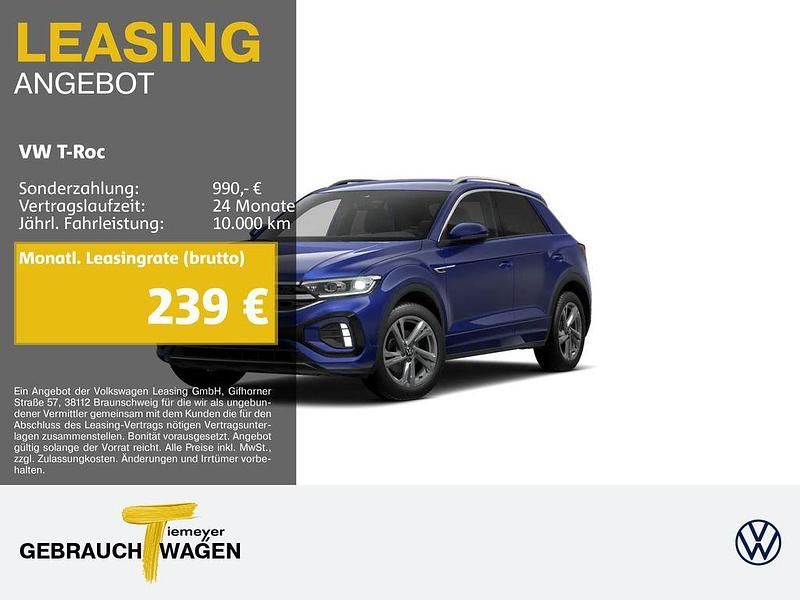 Blau Gebraucht 2025 VW T-Roc R-line SUV | 27.950 € (Fairer Preis) - Bild 1/4