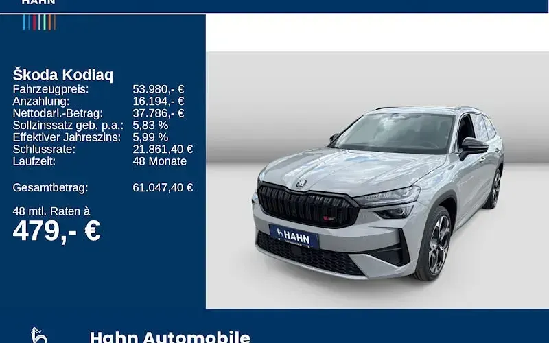 Neu Skoda Kodiaq RS 265 PS (194 kW) 2026 Grau SUV