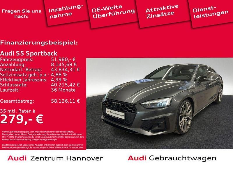 6y daytonagrau perleffekt (metallic) Gebraucht 2023 Audi S5 Sportback Sport Kleinwagen | 51.980 € (Guter Preis) - Bild 1/4
