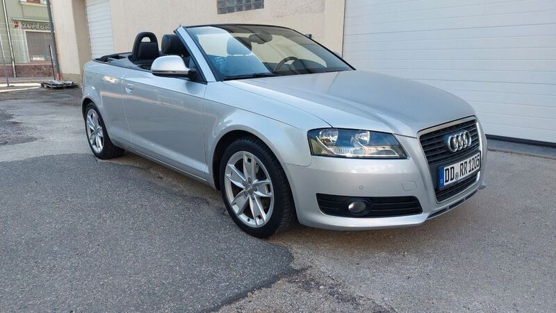 Silber Gebraucht 2008 Audi A3 Cabriolet Attraction Cabrio | 9.950 € (Fairer Preis) - Bild 1/4